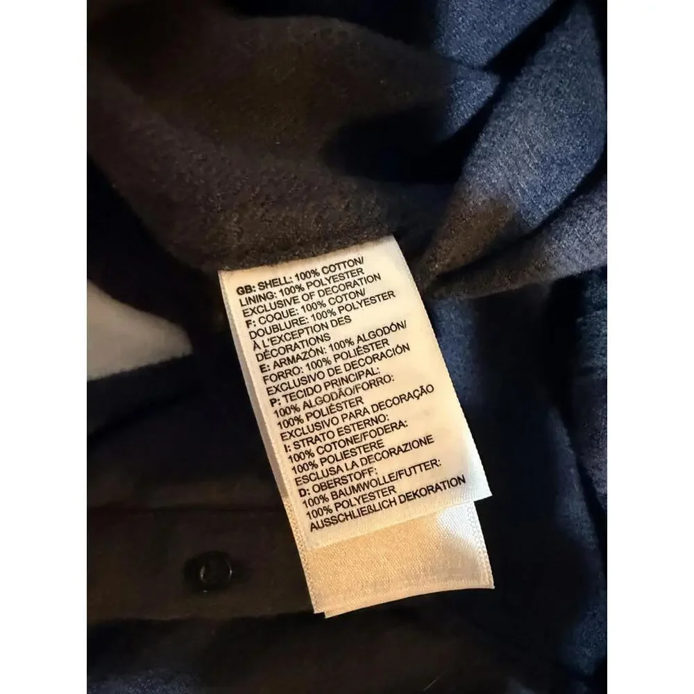 The North Face Mens 100% Cotton Button Down Flannel‎ Shirt Size Medium